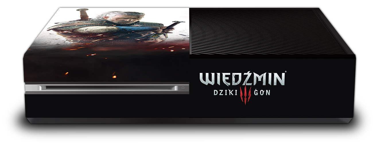The Witcher 3 védőfólia Xbox One Fat konzolokhoz (lengyel) - Xbox One Kiegészítők