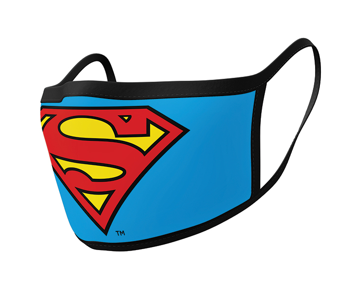Superman Logo arcmaszk (2db) - Ruházat Maszk