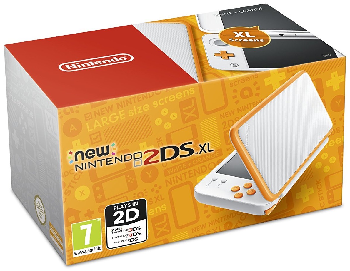 New Nintendo 2DS XL White & Orange (újszerű) - Nintendo 3DS Gépek
