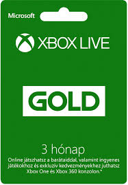 Xbox One 3 hónapos Xbox Live Gold előfizetés minden profilhoz