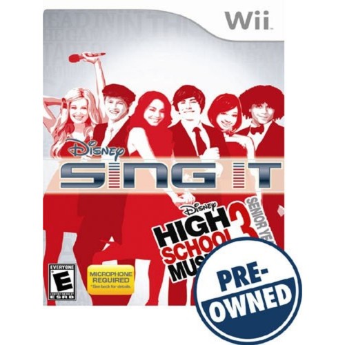 Disney Sing It High School Musical 3 Senior Year - Nintendo Wii Játékok