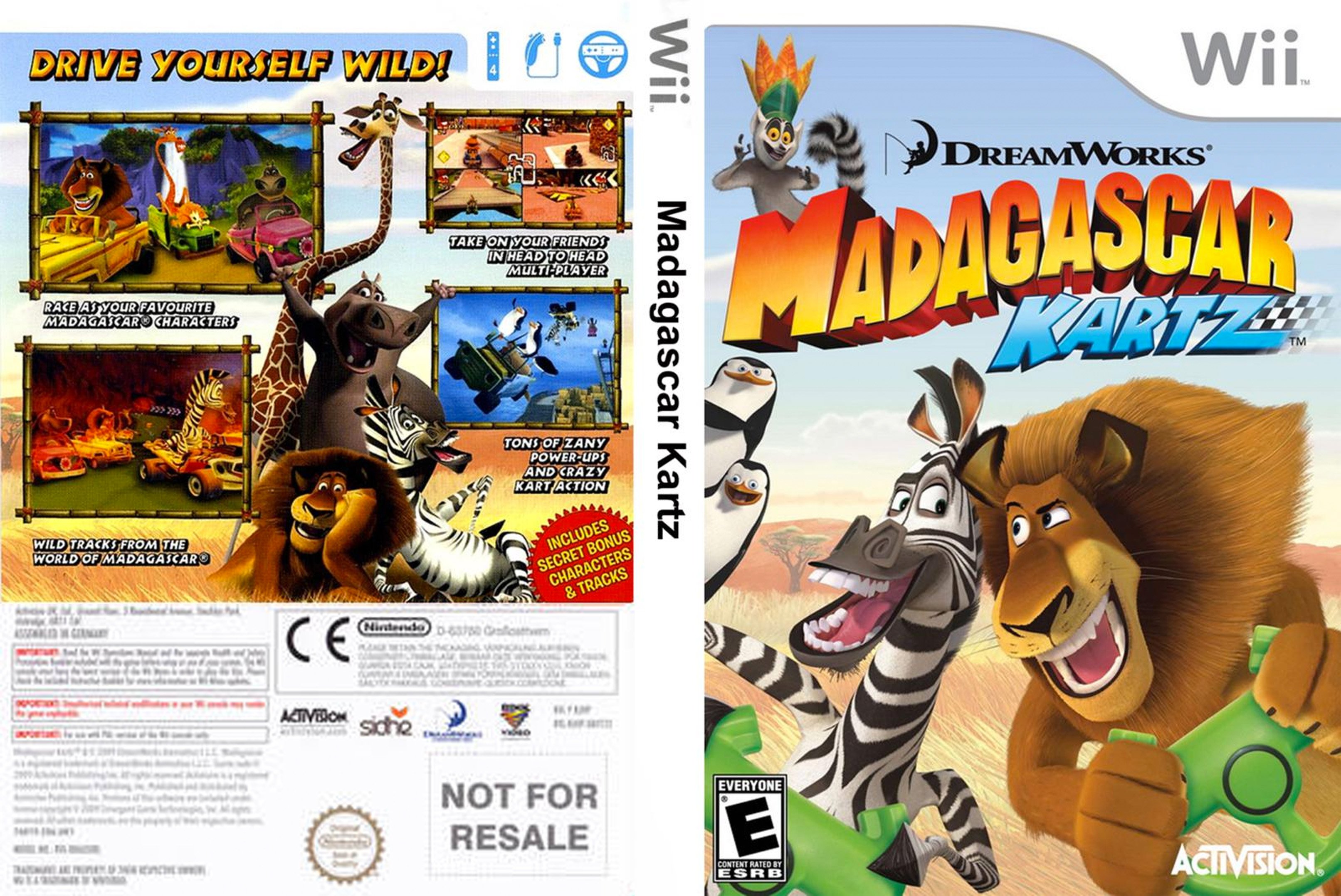DreamWorks Madagascar Kartz - Nintendo Wii Játékok