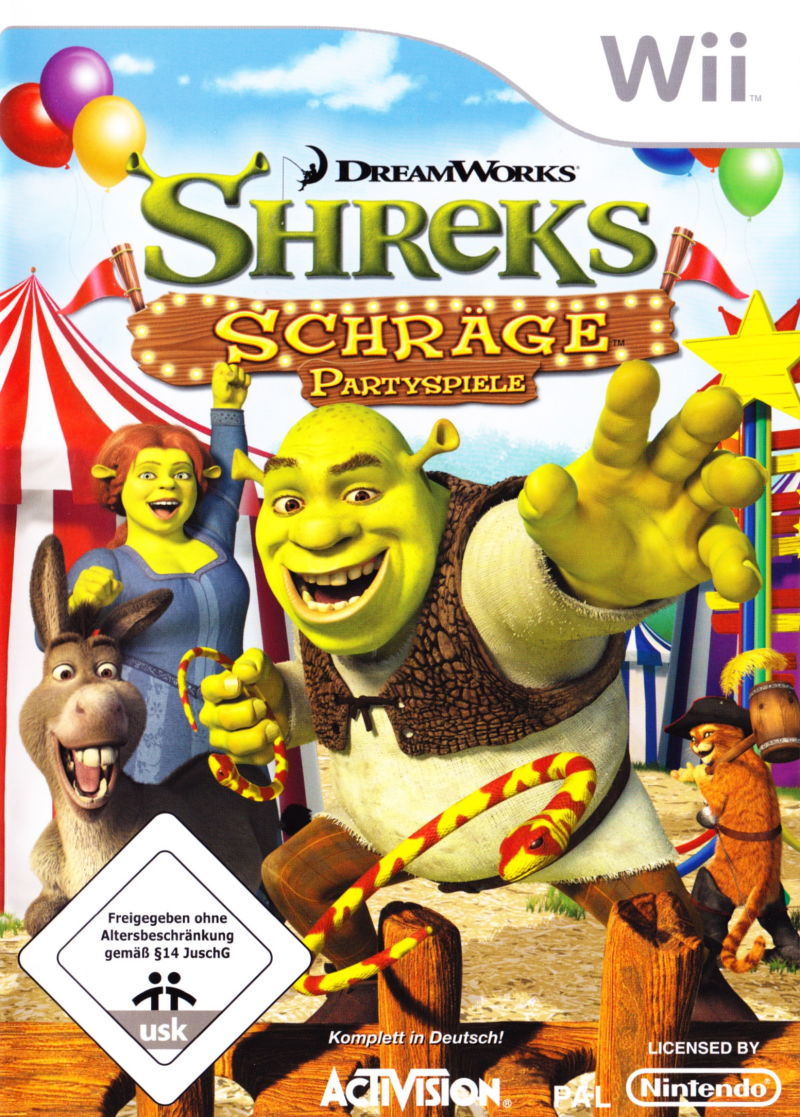 DreamWorks Shreks Carnival Craze Party Games - Nintendo Wii Játékok