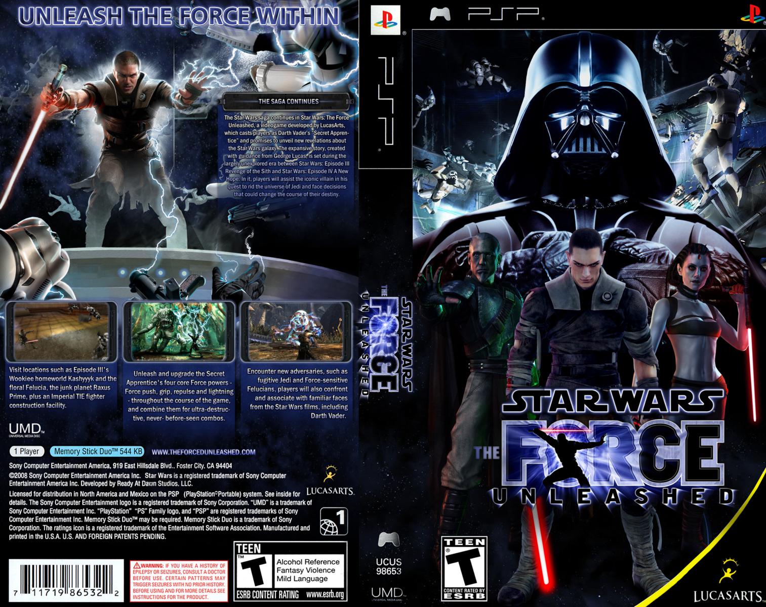 Star Wars The Force Unleashed - PSP Játékok