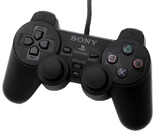Playstation 2 DUALSHOCK 2 Vezetékes Controller Fekete - PlayStation 2 Kontrollerek