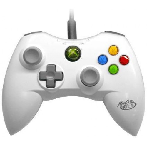 Xbox 360 MadCatz Controller Vezetékes Fehér - Xbox 360 Kontrollerek