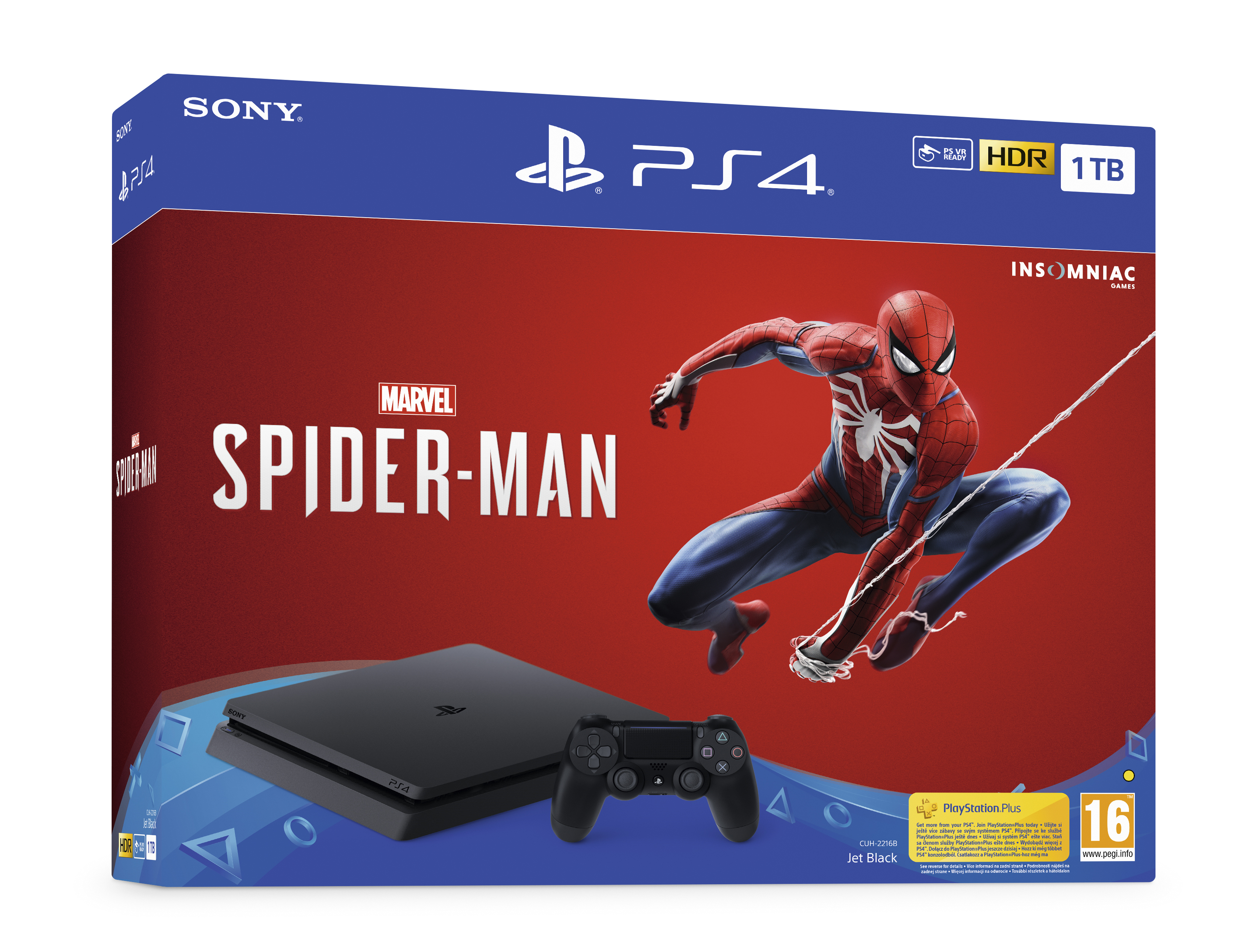 PlayStation 4 Slim 1 TB Spider Man Bundle - PlayStation 4 Gépek