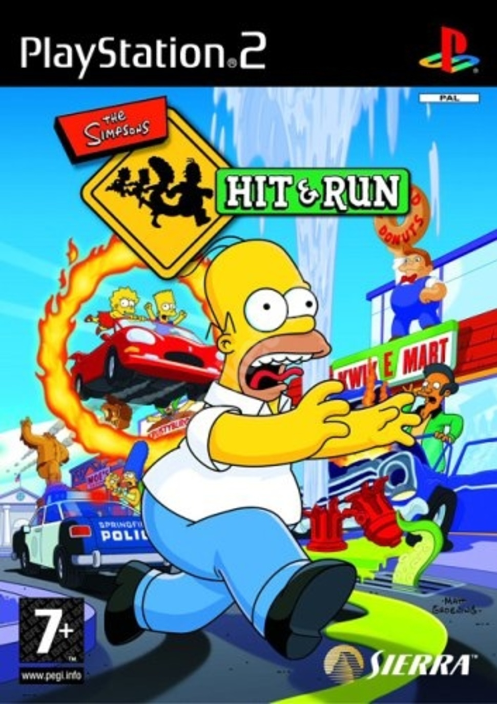 The Simpsons Hit & Run (kiskönyv nélkül) - PlayStation 2 Játékok