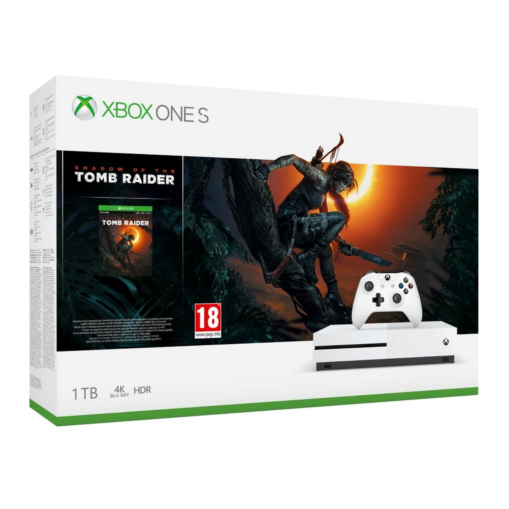 Microsoft Xbox One S 1TB Shadow of the Tomb Raider Bundle - Xbox One Gépek