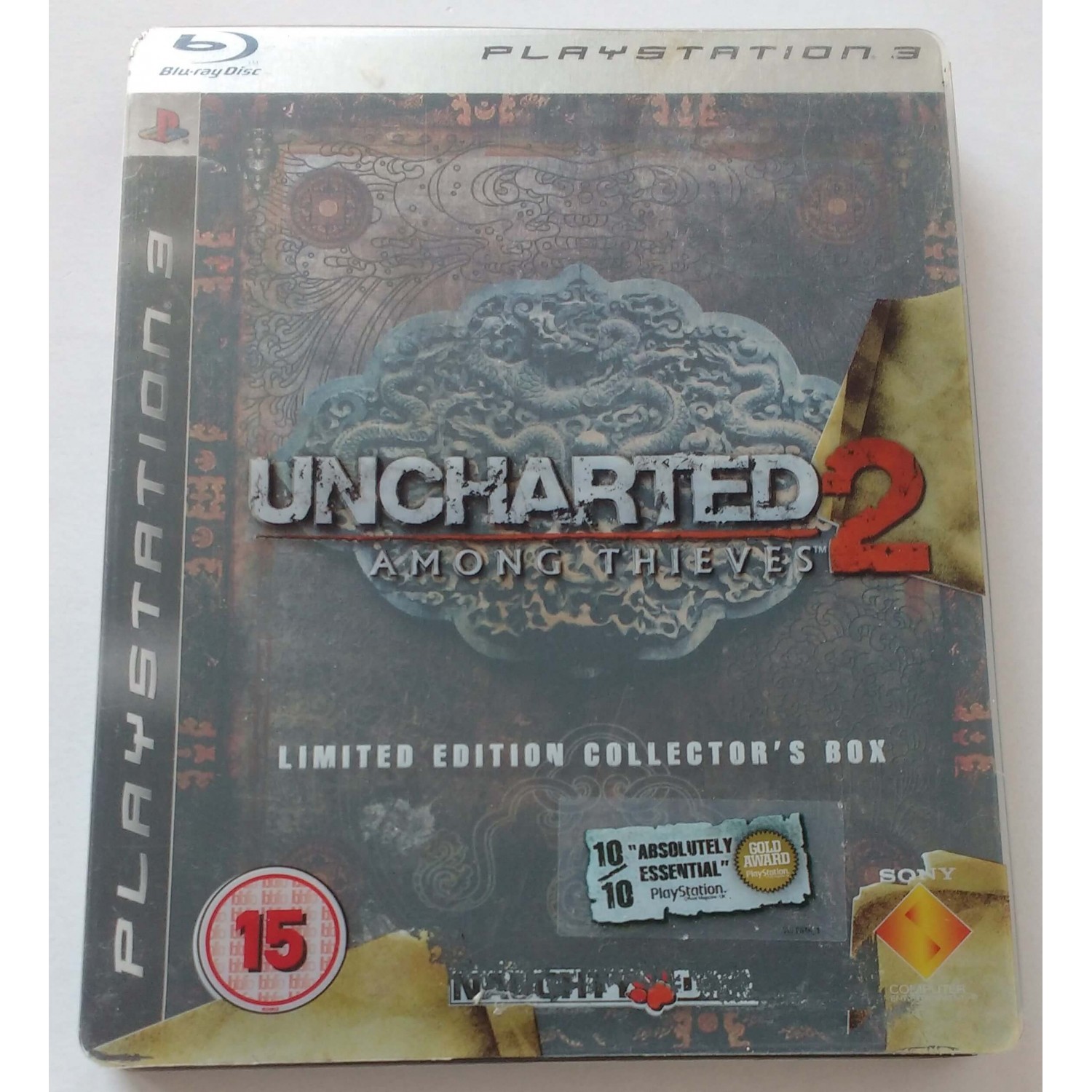 Uncharted 2 Among Thieves Steelbook (német slipcase és papírok)