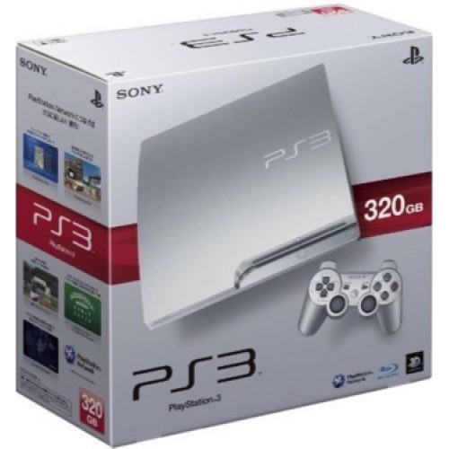 PlayStation 3 Slim 320 GB Silver (Fekete Kontrollerrel) - PlayStation 3 Gépek