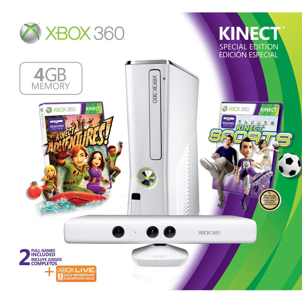 XBOX 360 Slim 4GB Kinect Special Edition Bundle