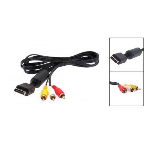 Kompozit AV RCA kábel PlayStation 1-2-3 konzolokhoz