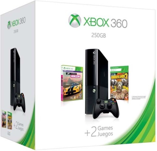 Xbox 360 E-széria 250 GB + Forza Horizon + Borderlands 2 - Xbox 360 Gépek
