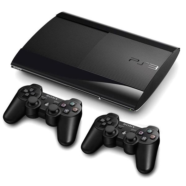 Playstation 3 Super Slim 500 GB + 2 db DualShock 3 Wireless Controller - PlayStation 3 Gépek