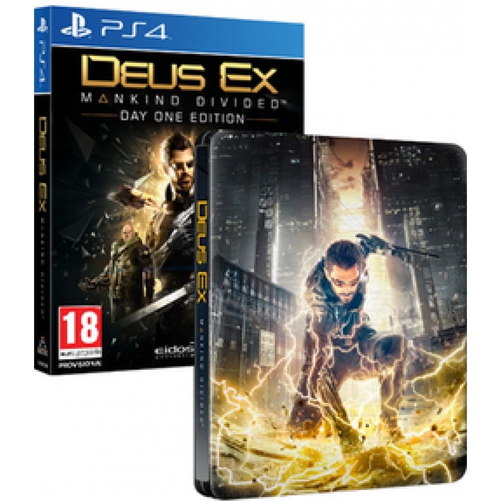 Deus Ex Mankind Divided Day One Edition (Steelbook) - PlayStation 4 Játékok