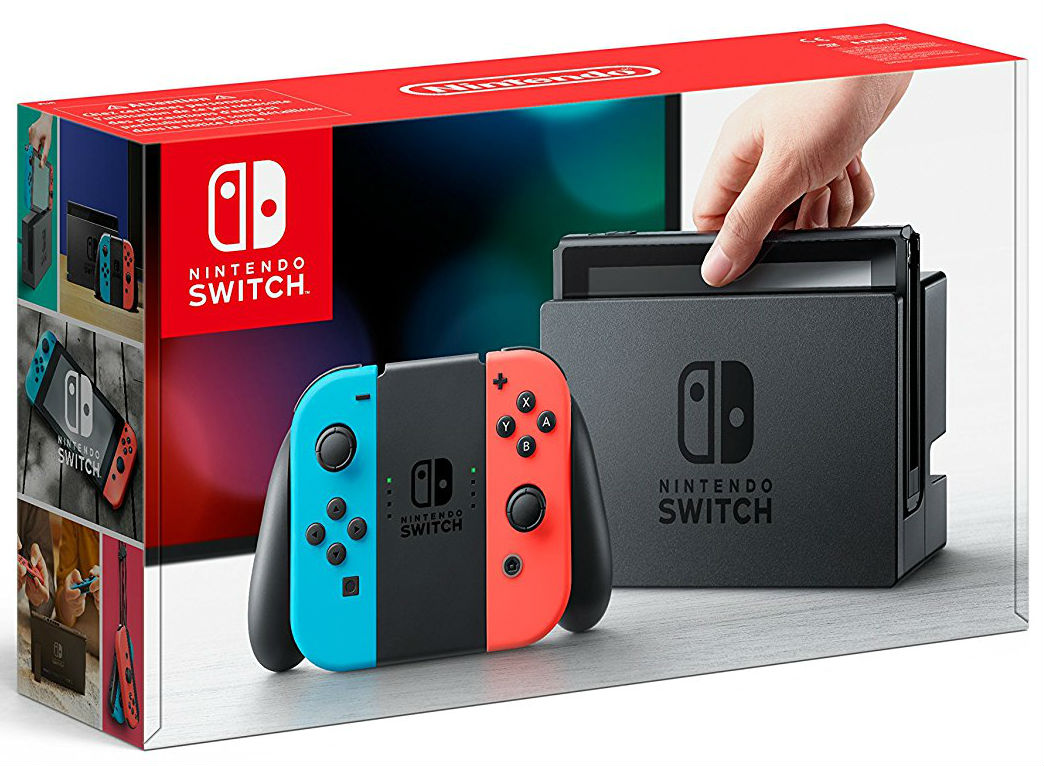 Nintendo Switch Neon Red and Neon Blue Joy Con
