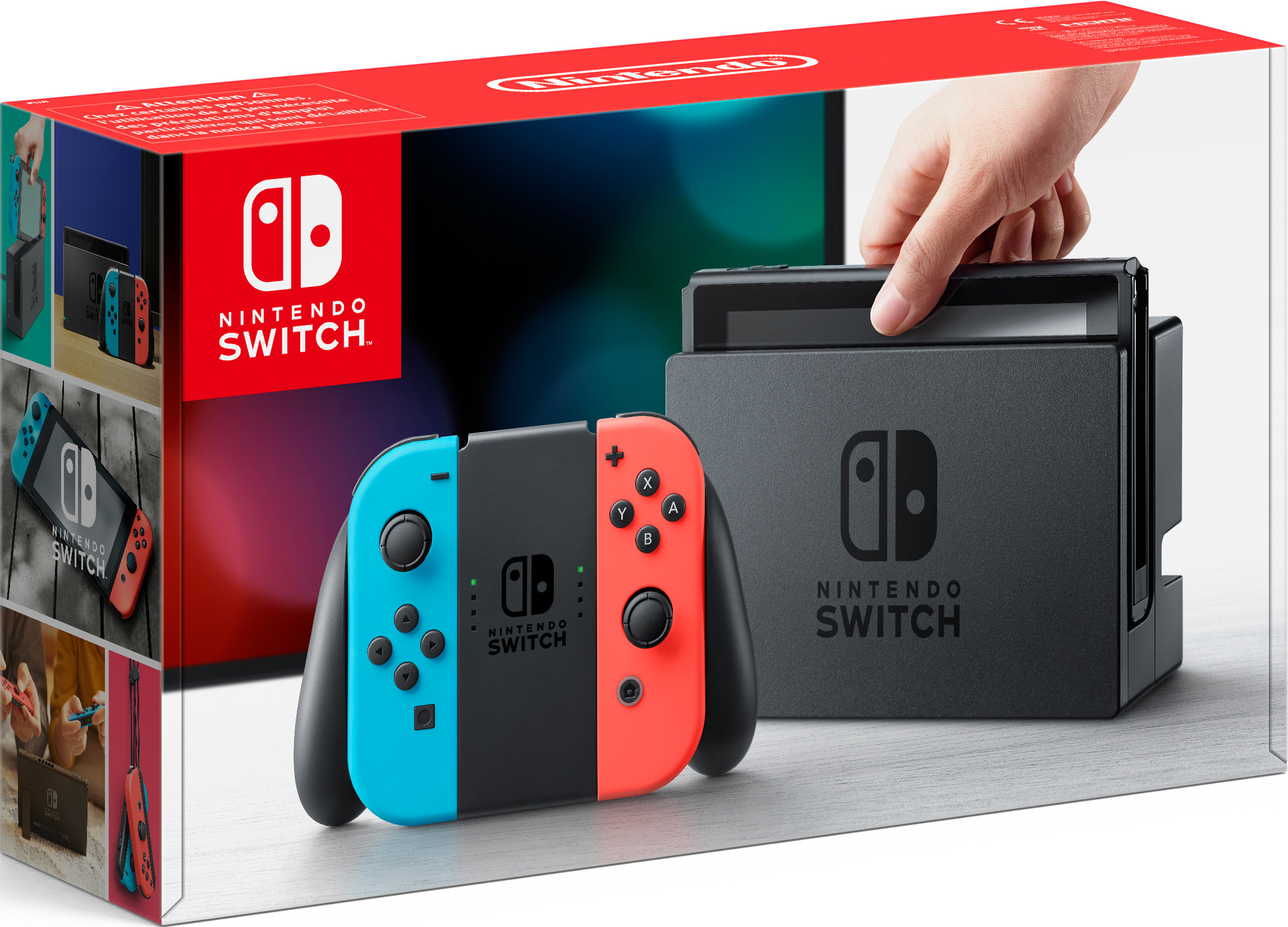 Nintendo Switch Neon Blue Neon Red V1 (+128gb Memori Stick)