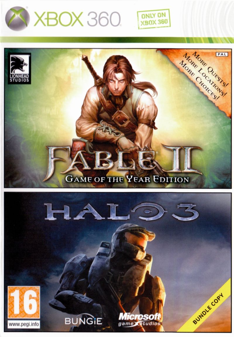 Fable 2 + Halo 3 - Xbox 360 Játékok
