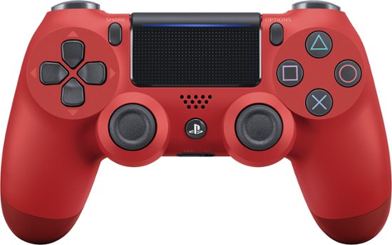 Sony Playstation 4 Dualshock 4 Wireless Controller Magma Red (Refurbished/felújított) - PlayStation 4 Kontrollerek