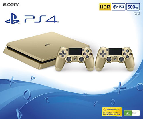 Sony Playstation 4 Slim 500 GB Gold  - PlayStation 4 Gépek