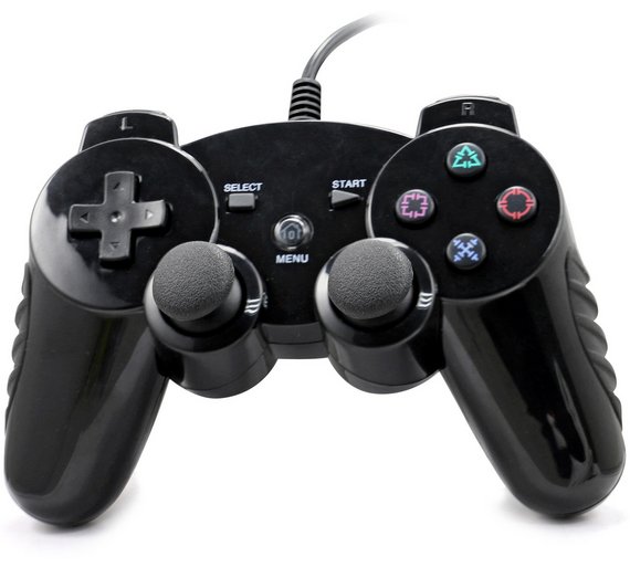 Argos PS3 vezetékes kontroller Black(DG-8186) - PlayStation 3 Kontrollerek