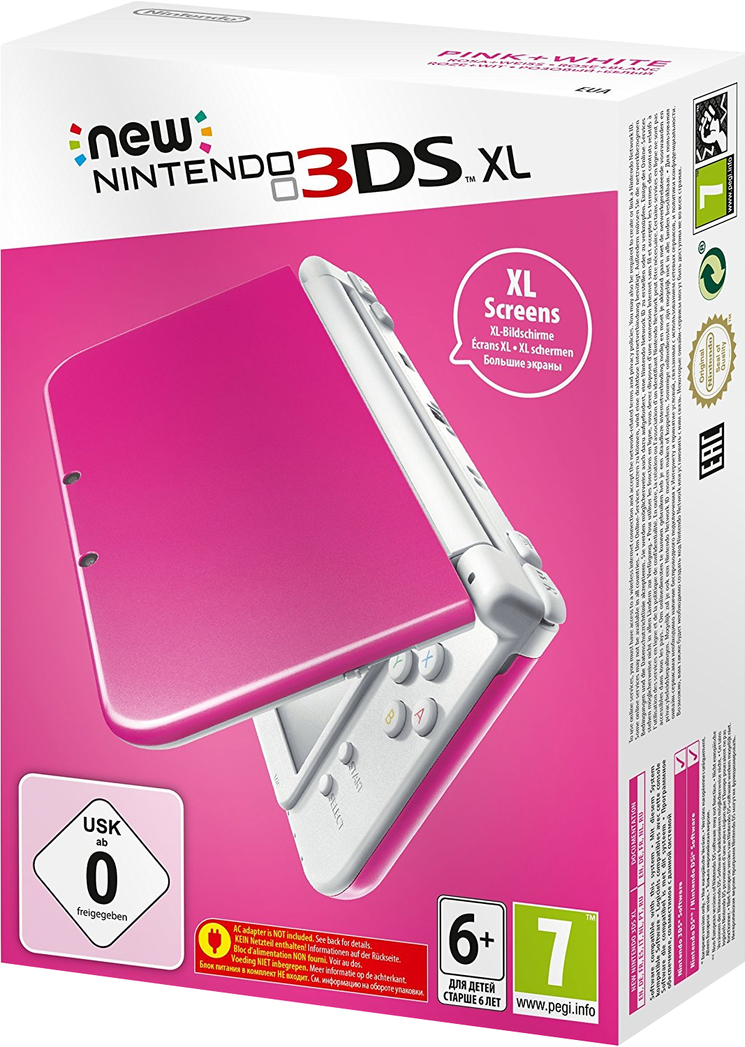 New Nintendo 3DS XL (Pink + White) - Nintendo 3DS Gépek