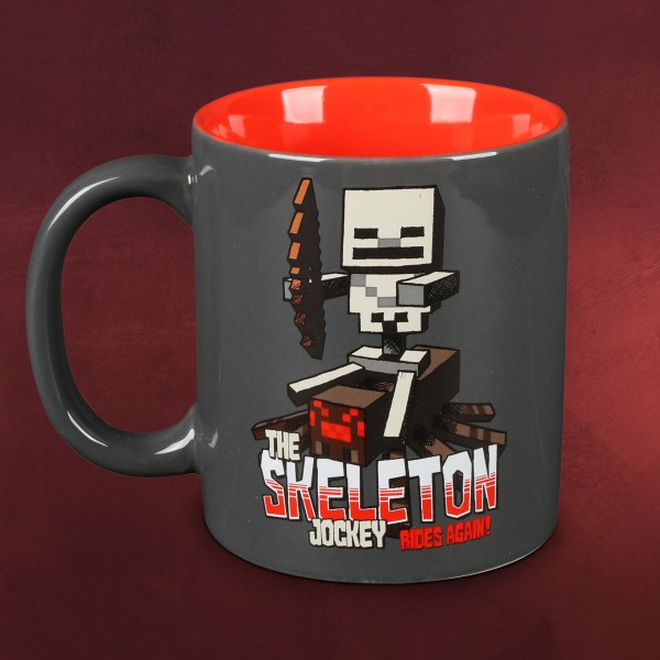 Minecraft Skeleton Jockey porcelán bögre