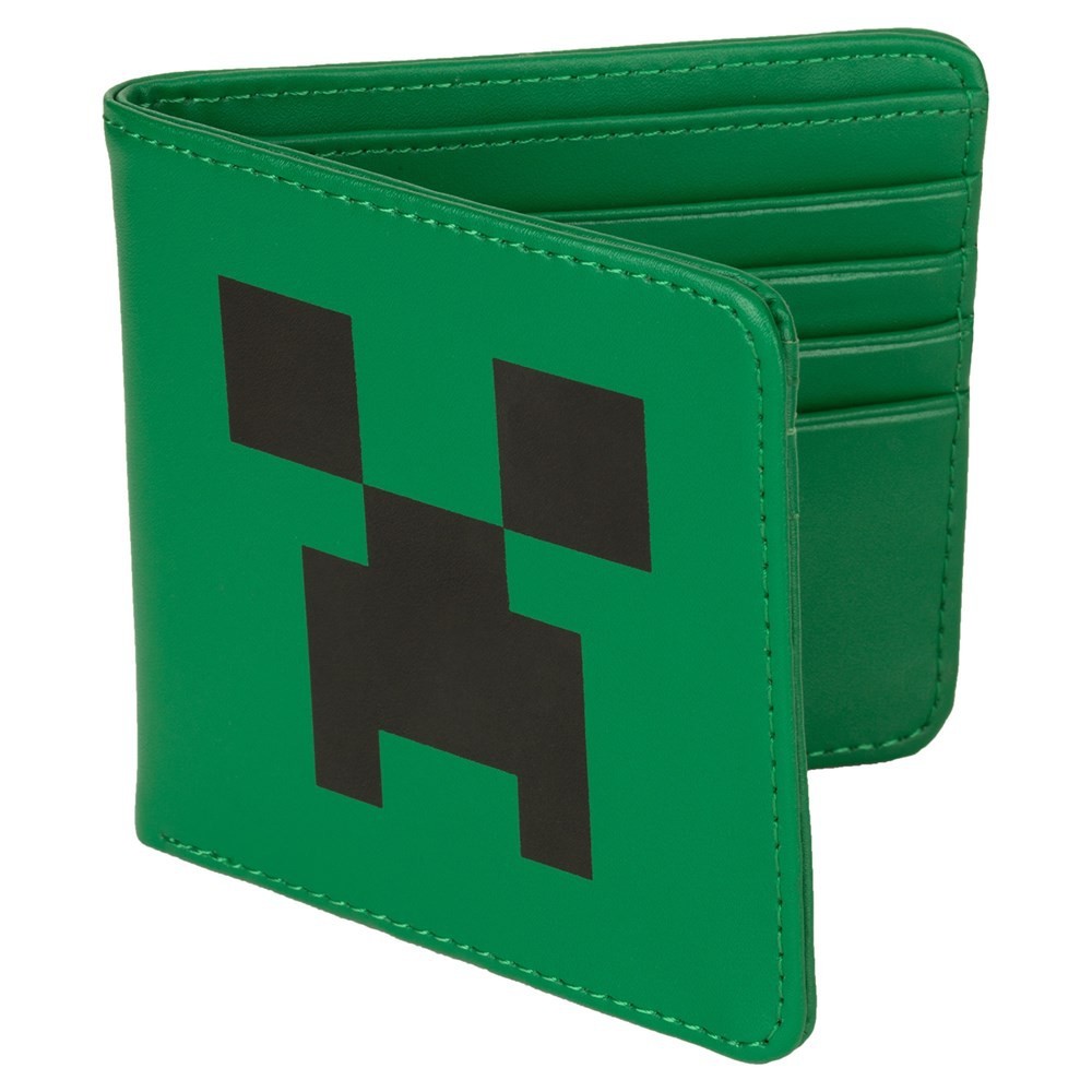 Minecraft Creeper Face Faux Bőr Pénztárca