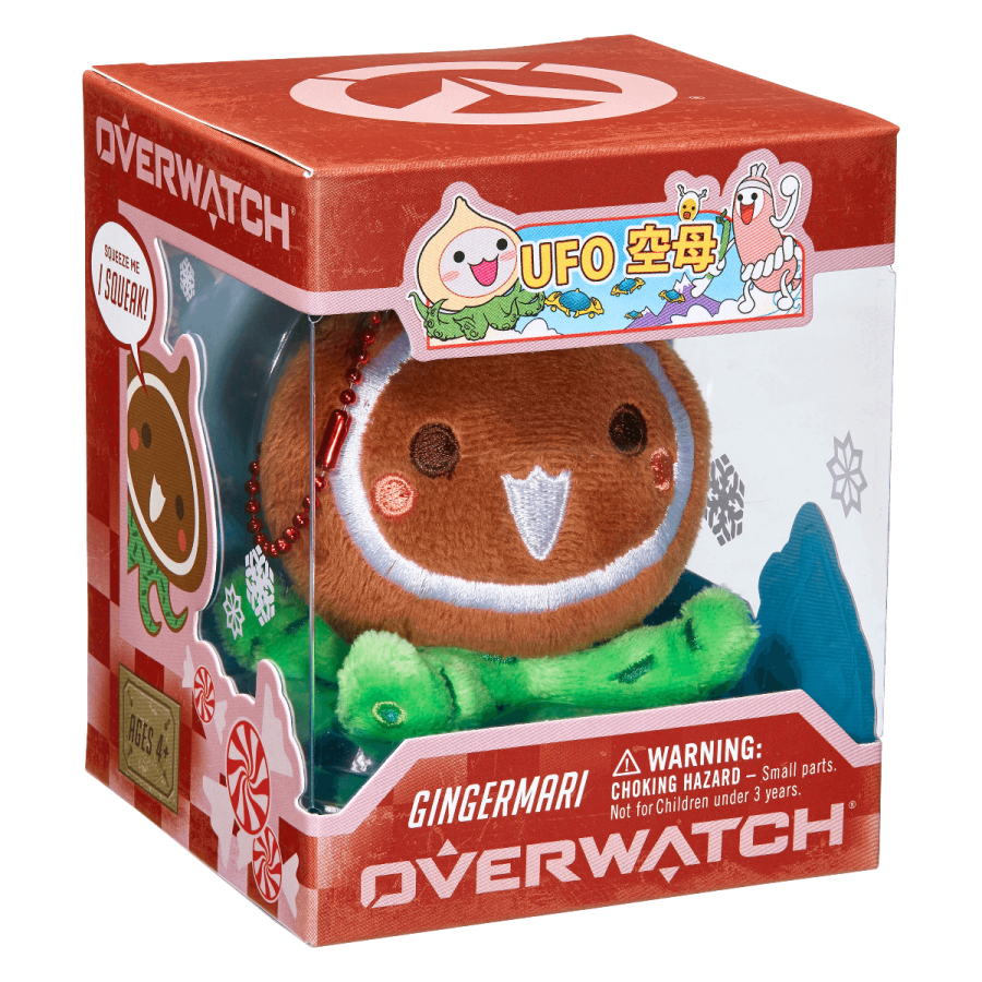 Overwatch Mini Pachimari Plush Hangers Gingermari plüss kulcstartó