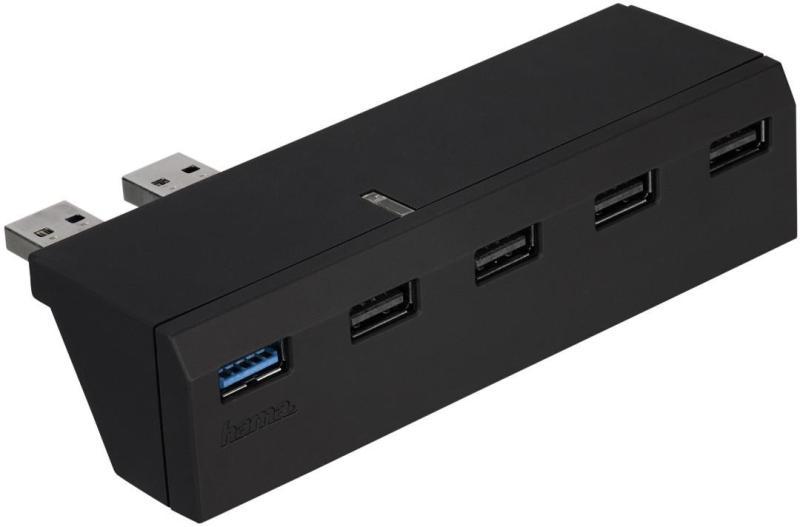 Hama Playstation 4 (FAT) USB HUB 5 Porttal (Fekete) - 115418