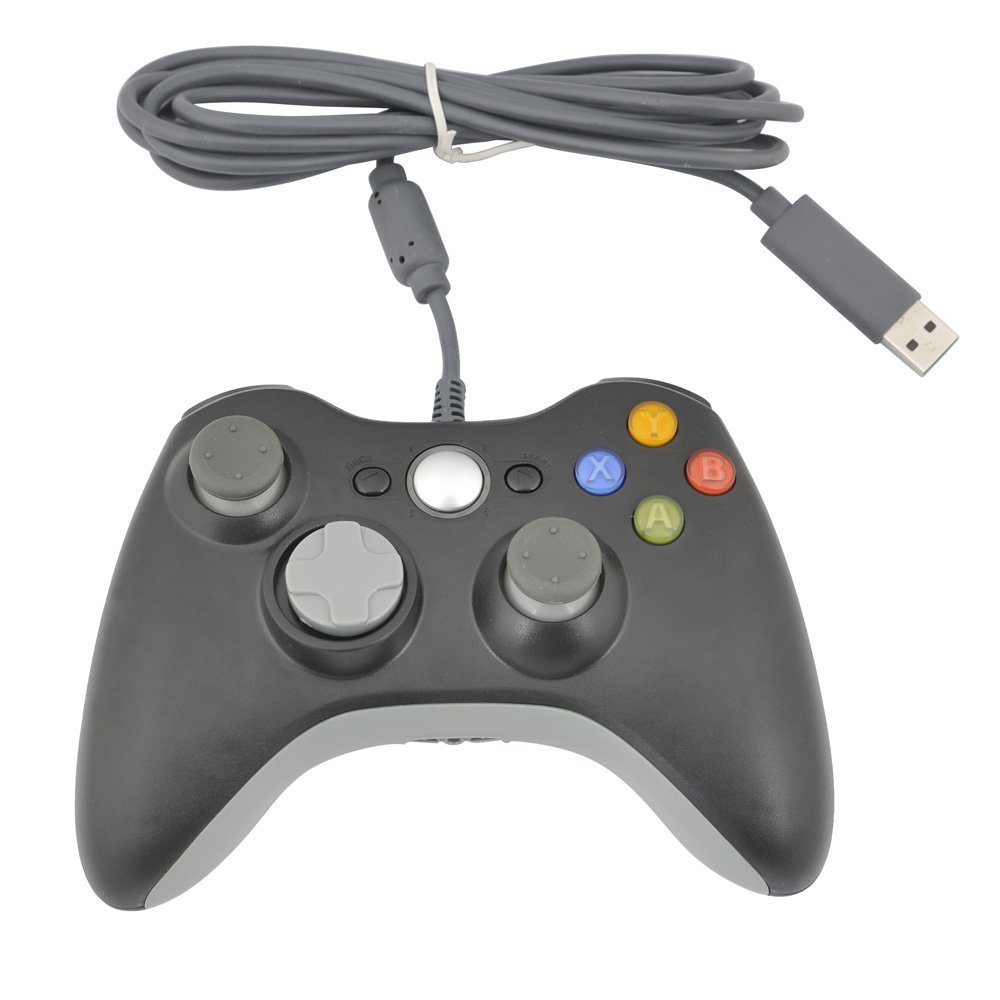 Xbox 360 Vezetékes Kontroller (Fekete) - Xbox 360 Kontrollerek