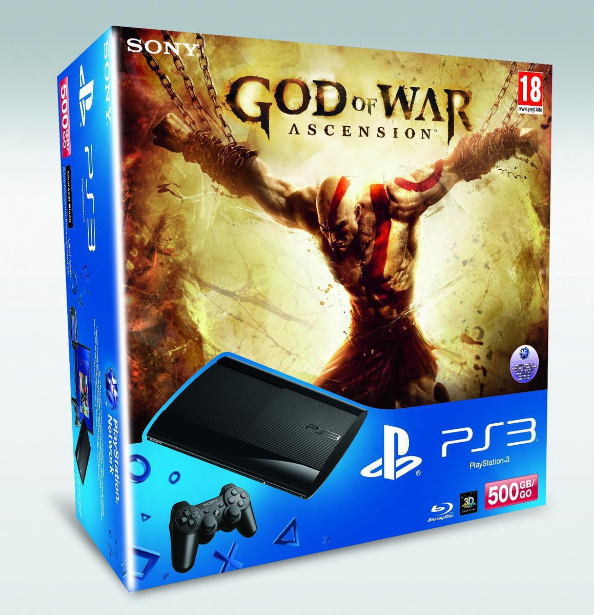 PlayStation 3 Super Slim 500 GB God of War Ascension Bundle