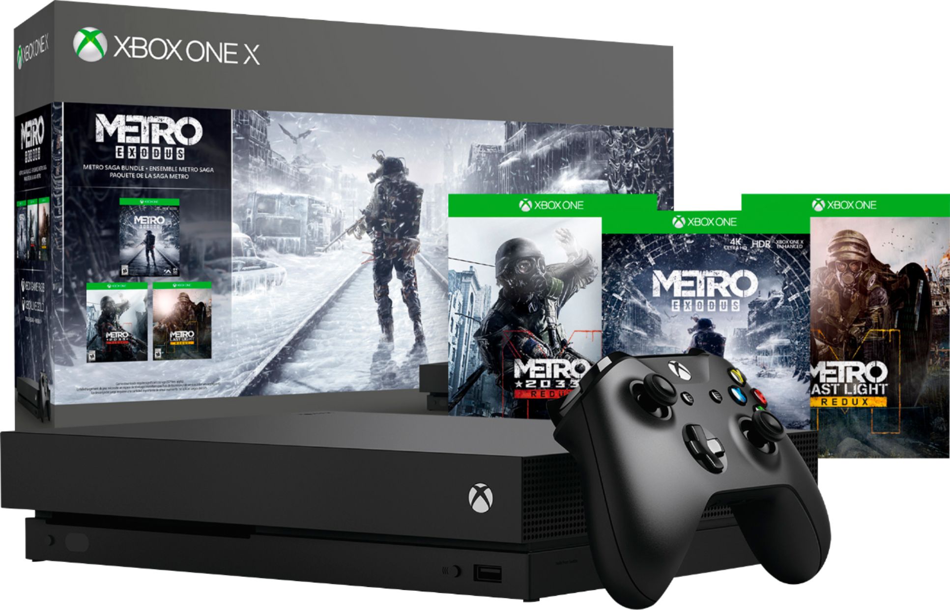 Xbox One X 1TB Metro Saga Bundle - Xbox One Gépek