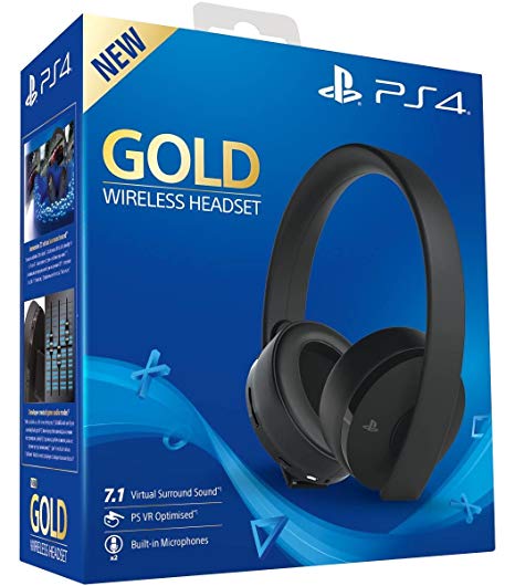 PlayStation Gold Wireless Headset 7.1 - Fekete (SZÉPSÉGHIBÁS) - PlayStation 4 Kiegészítők