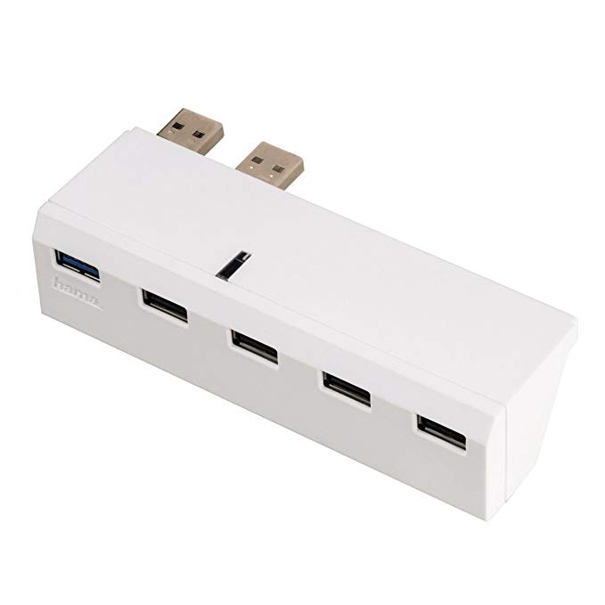 Hama Playstation 4 (FAT) USB HUB 5 Porttal (Fehér) - 115446