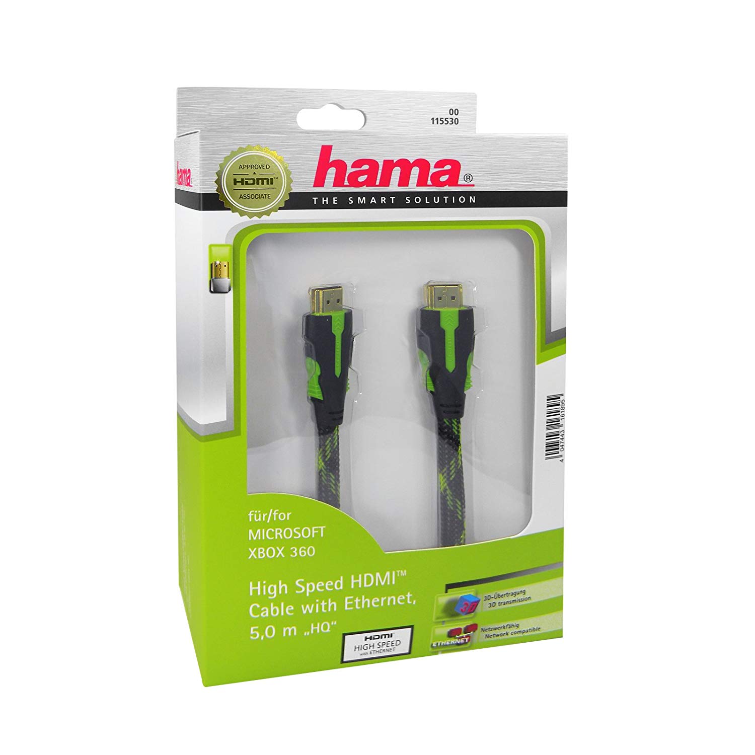 Hama High Speed HDMI Cable With Eternet 5m HQ - 115530