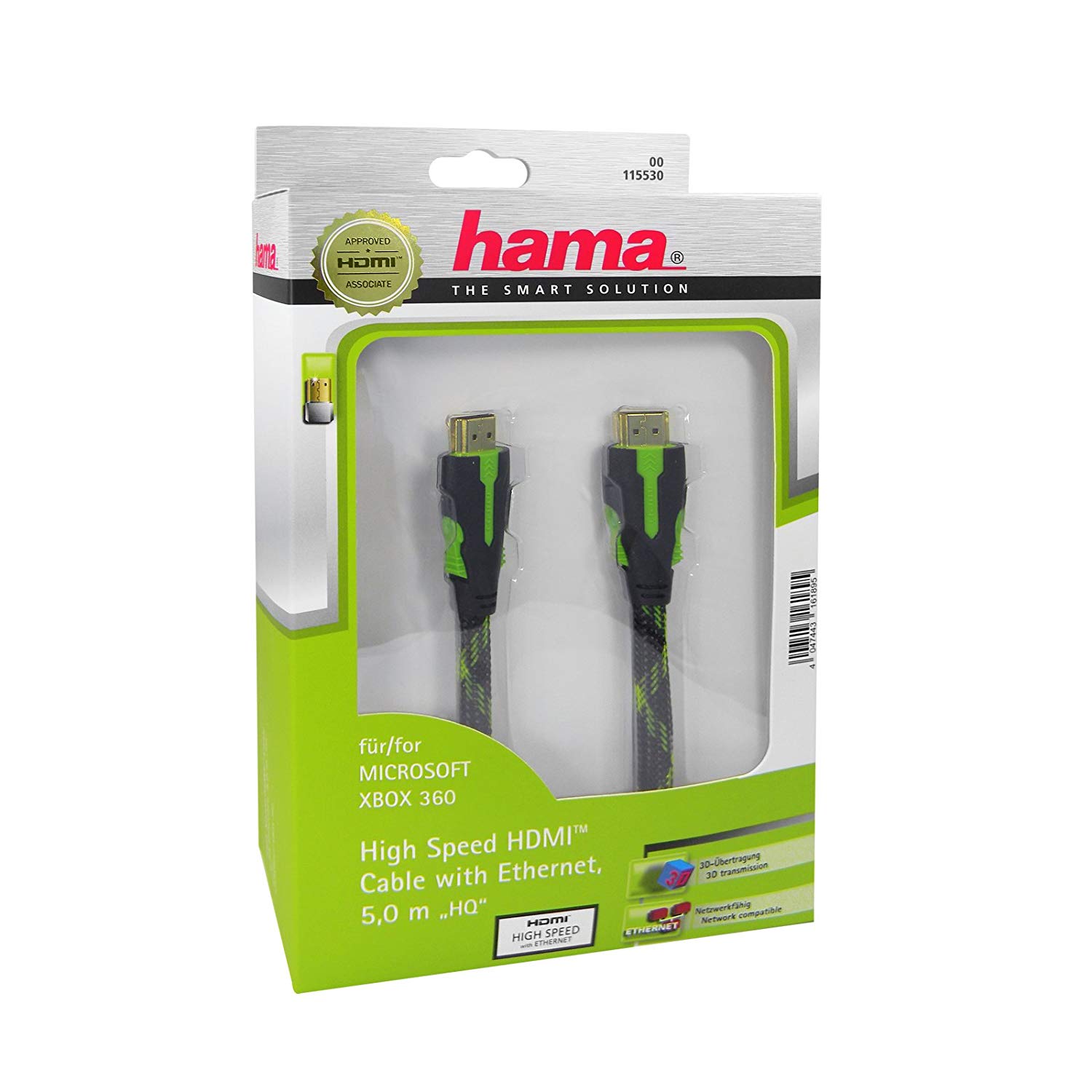 Hama High Speed HDMI Cable With Eternet 5m HQ - 115530 - Xbox 360 Kiegészítők
