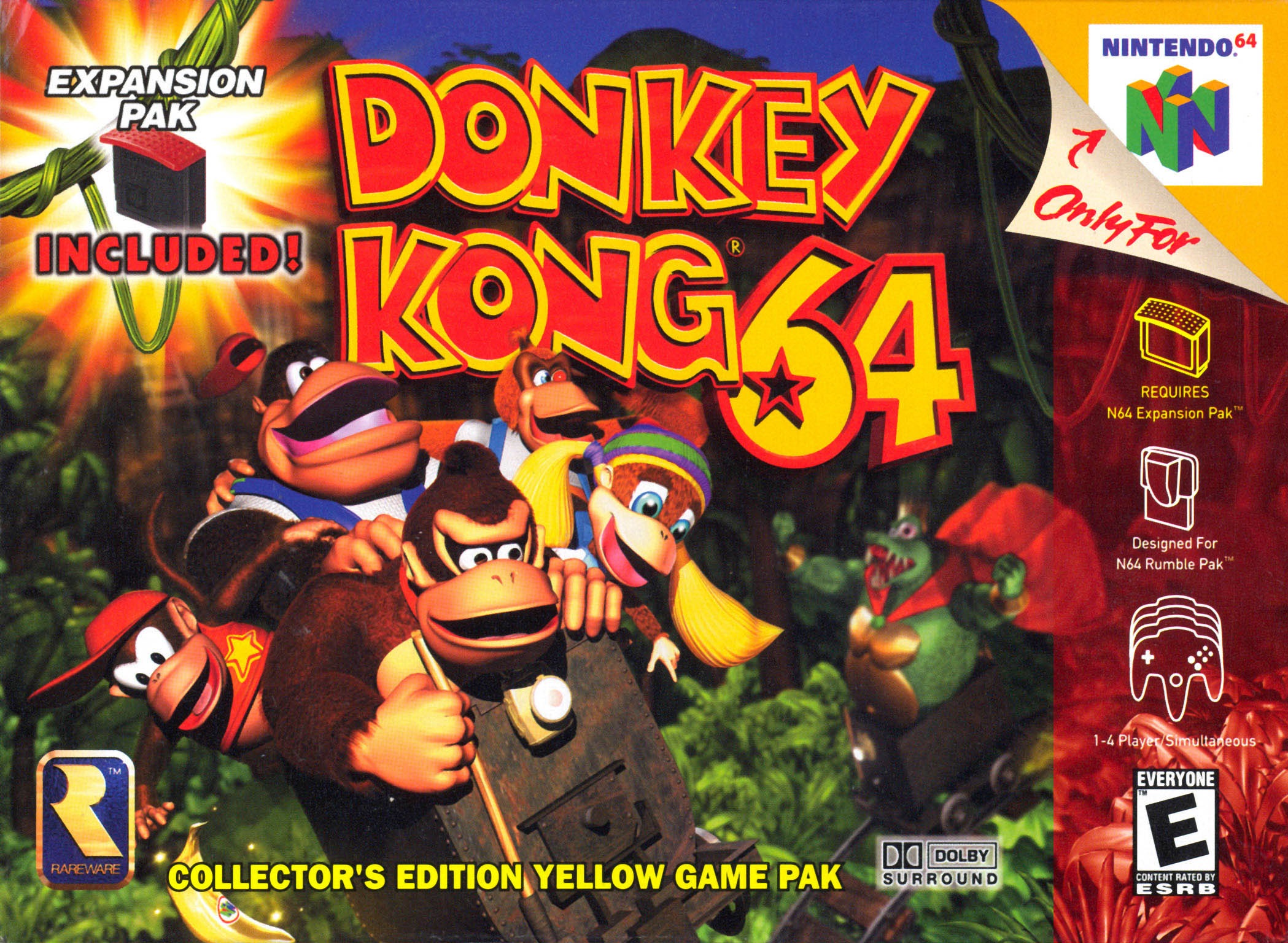 Donkey Kong 64 (csak kazetta) - Nintendo 64 Játékok