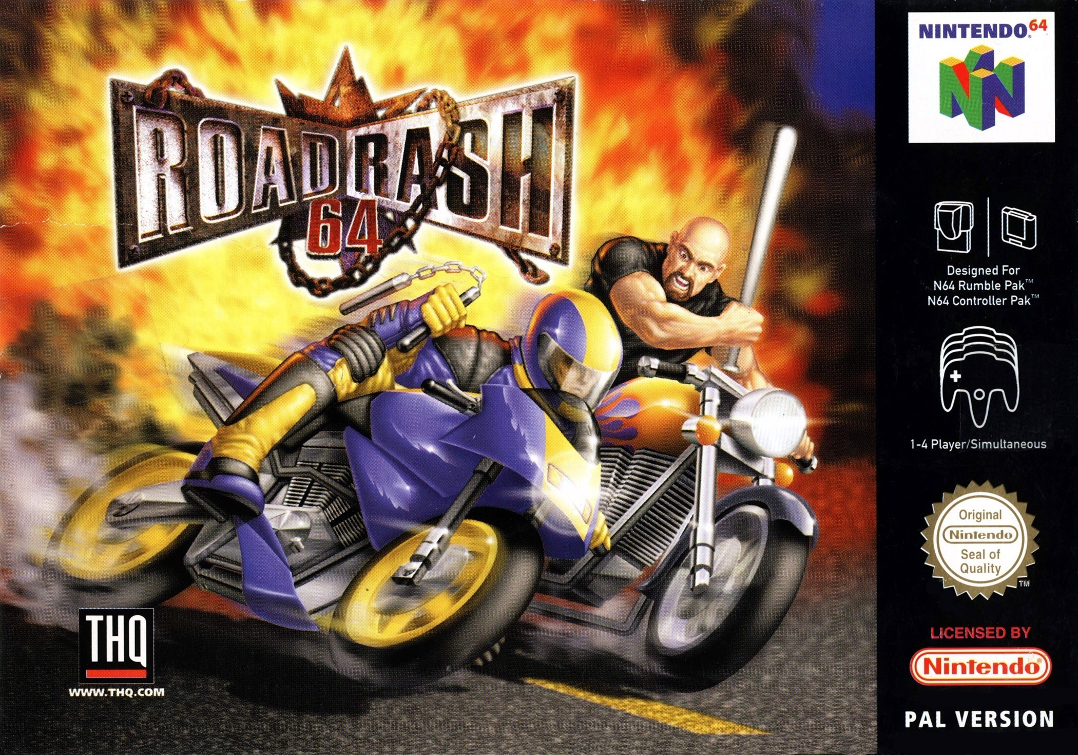 Road Rash 64 (német, komplett)