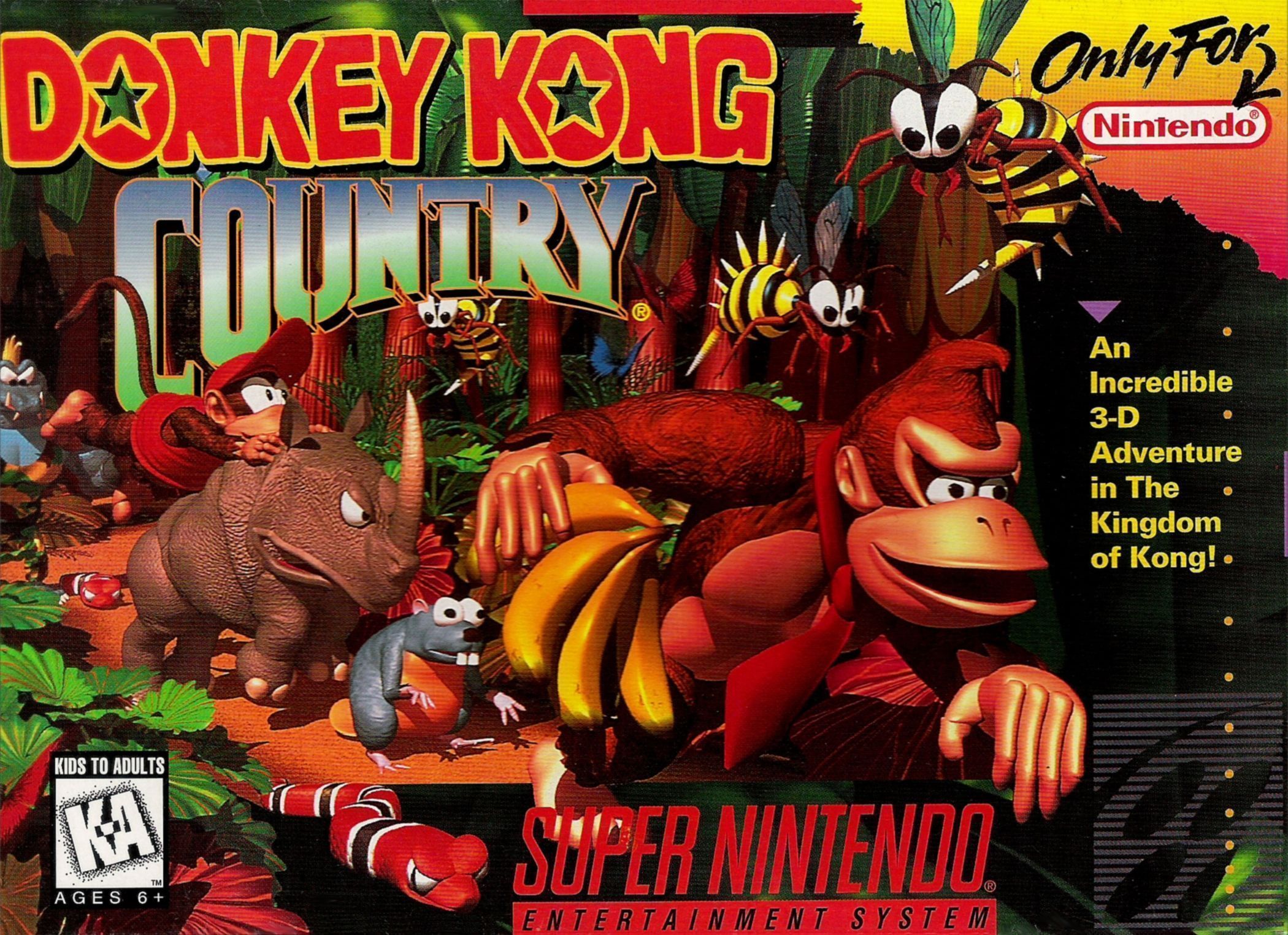 Donkey Kong Country (Csak a kazetta) - Super Nintendo Entertainment System Játékok