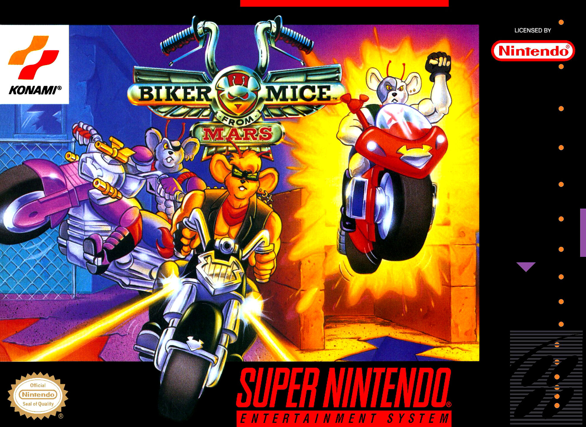 Biker Mice from Mars ( Csak a kazetta) - Super Nintendo Entertainment System Játékok