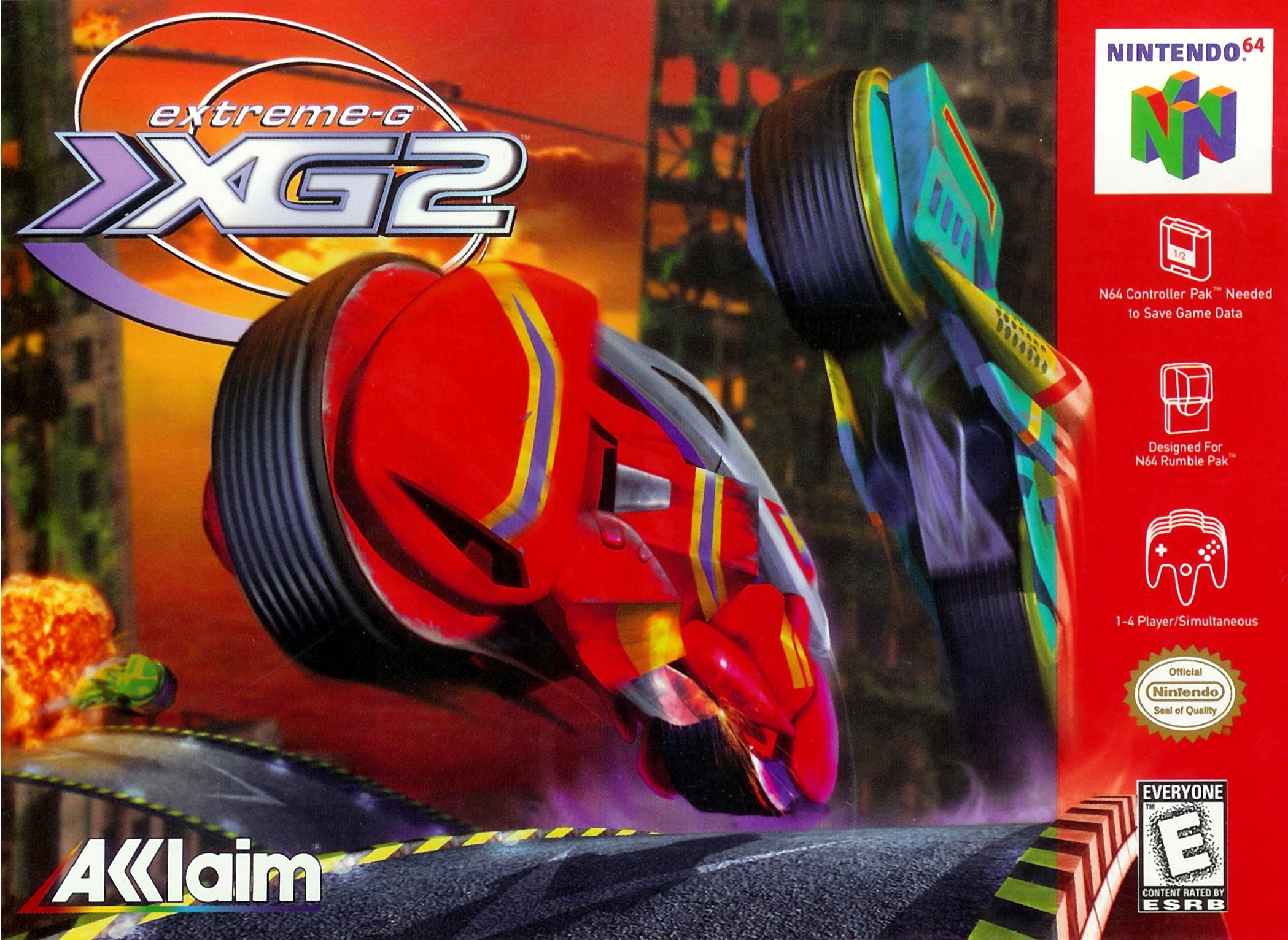 Extreme G 2 (Csak a kazetta) - Nintendo 64 Játékok