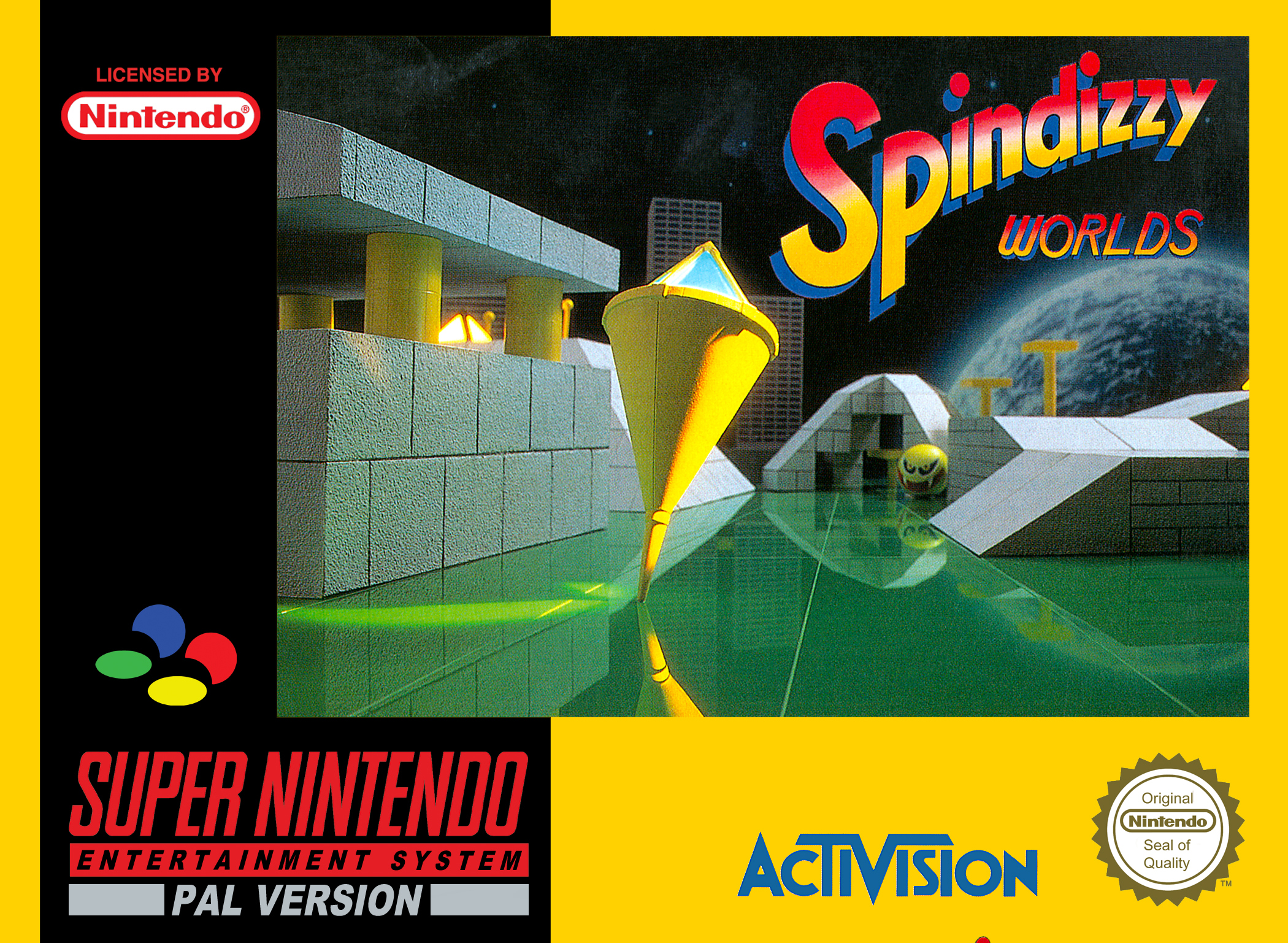 Spindizzy Worlds (Csak a kazetta) - Super Nintendo Entertainment System Játékok