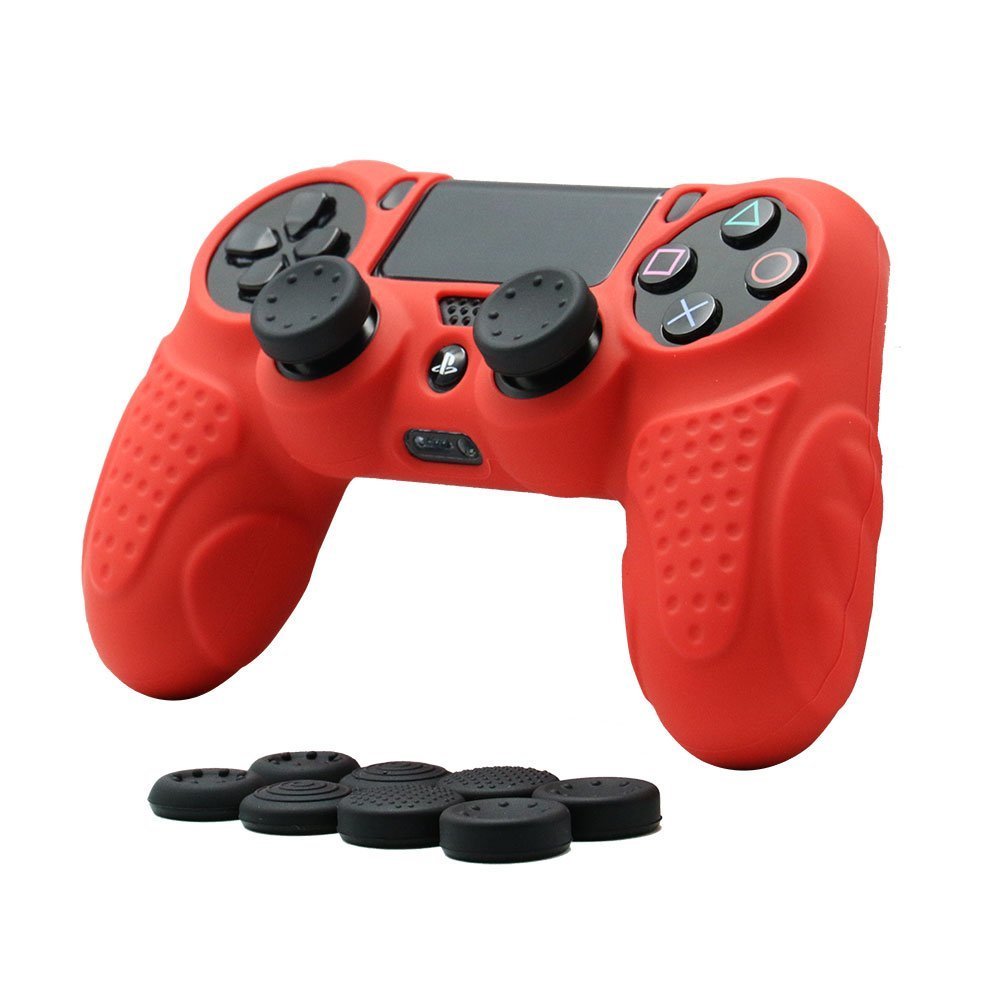 Chin Fai Silicone PS4 Controller Skin (piros) - PlayStation 4 Kiegészítők