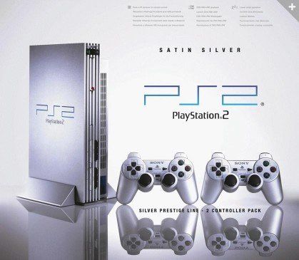Playstation 2 FAT Ezüst Satin Silver (Újszerű, dobozában)