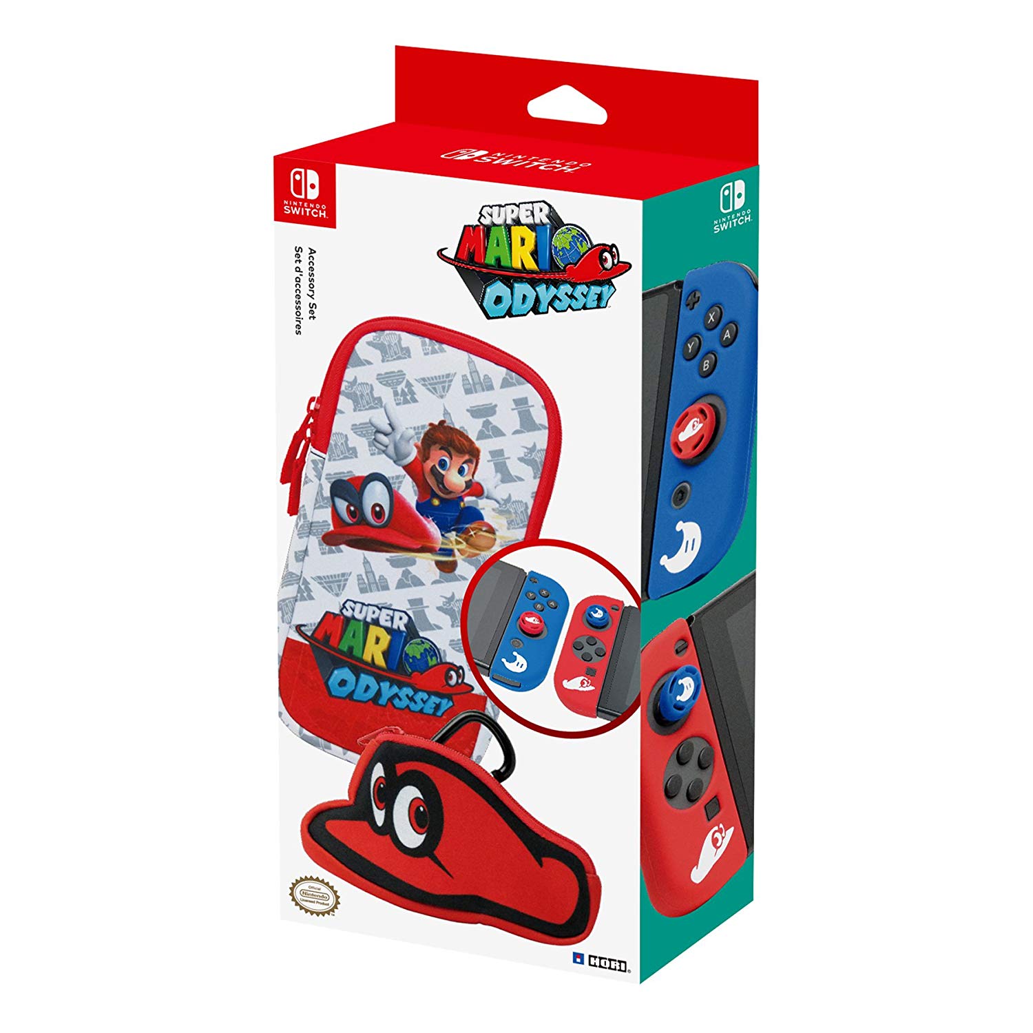 Hori Super Mario Odyssey Accessory Set for Nintendo Switch
