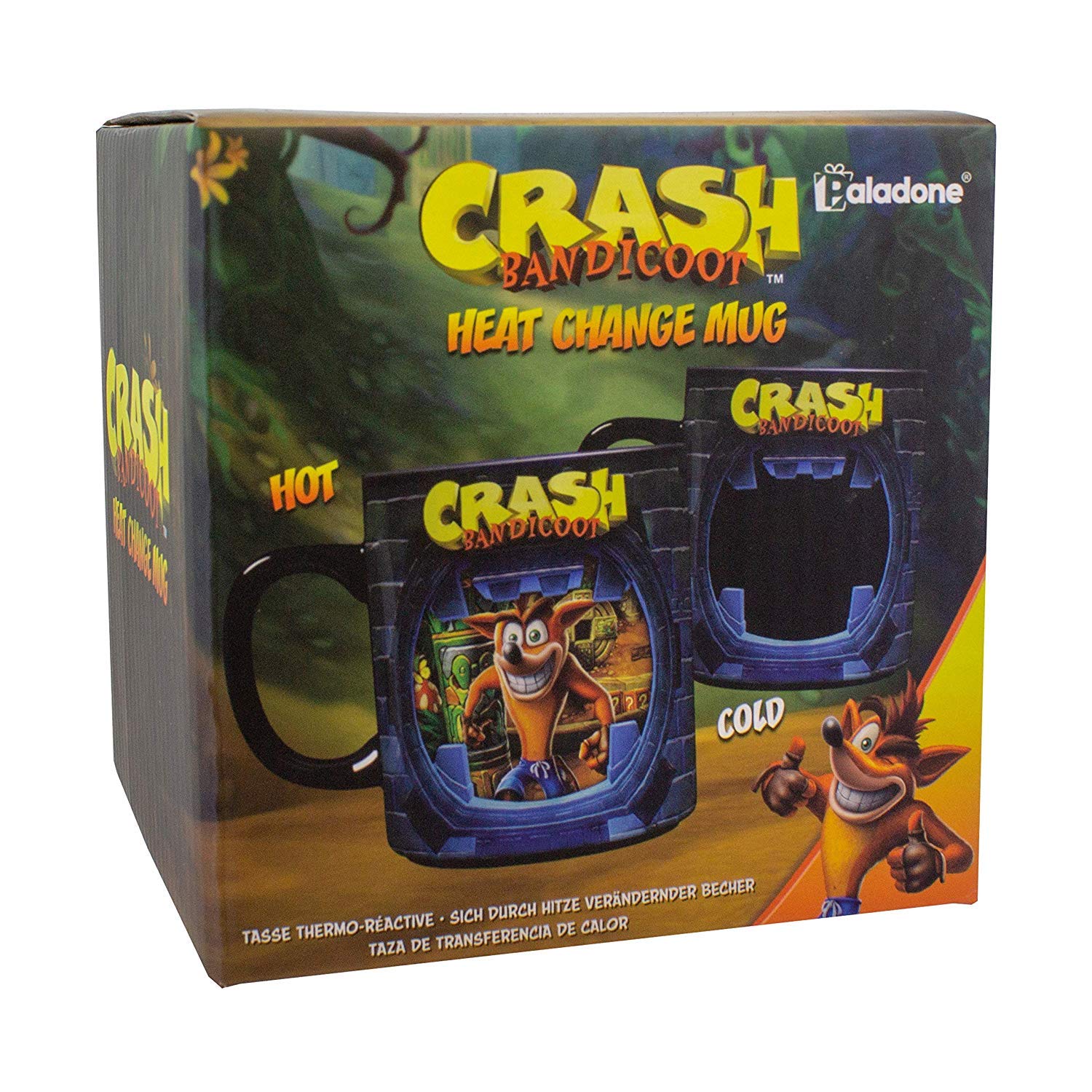 Crash Bandicoot Hőre Változó Bögre