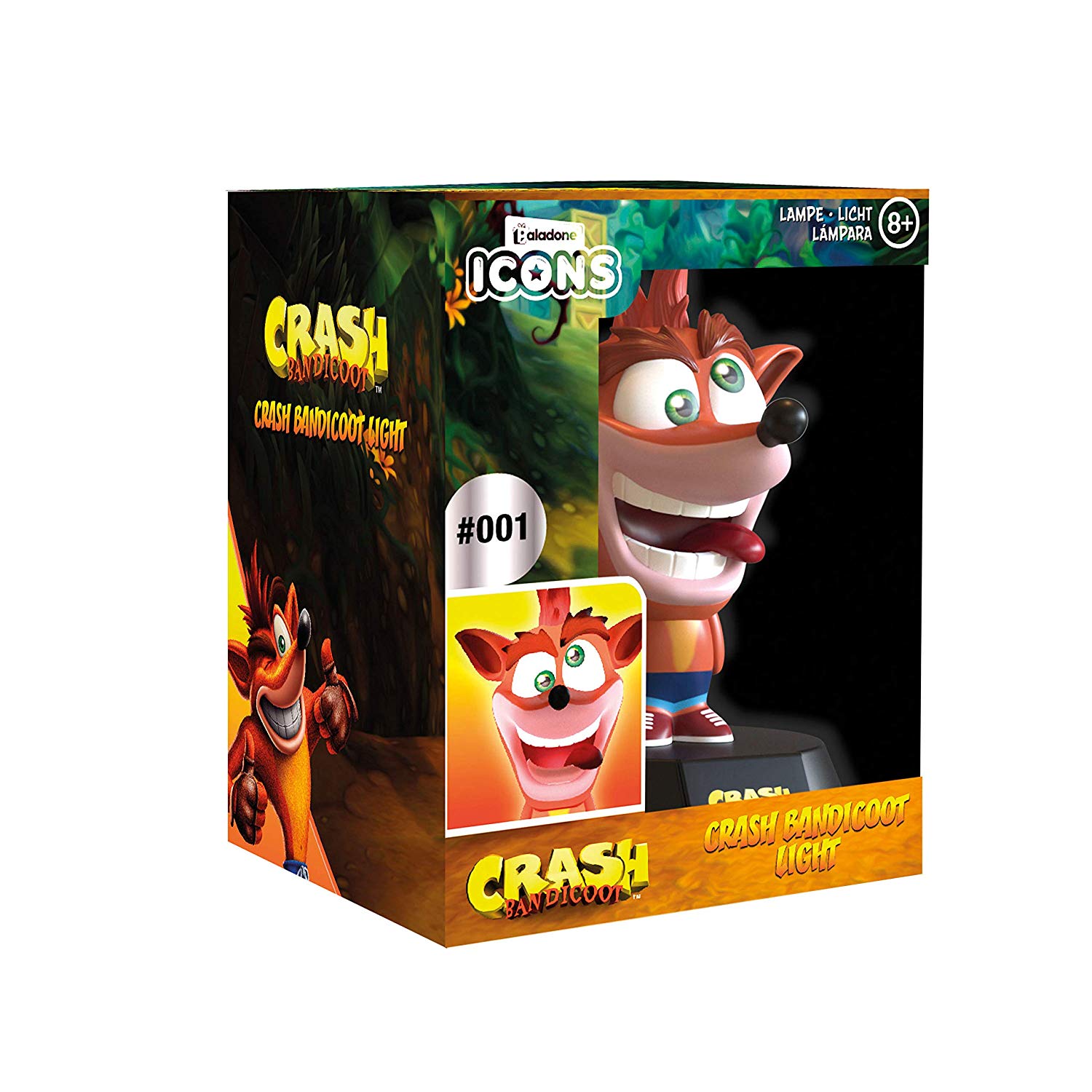 Crash Bandicoot Icon Light V2 - Ajándéktárgyak Lámpa