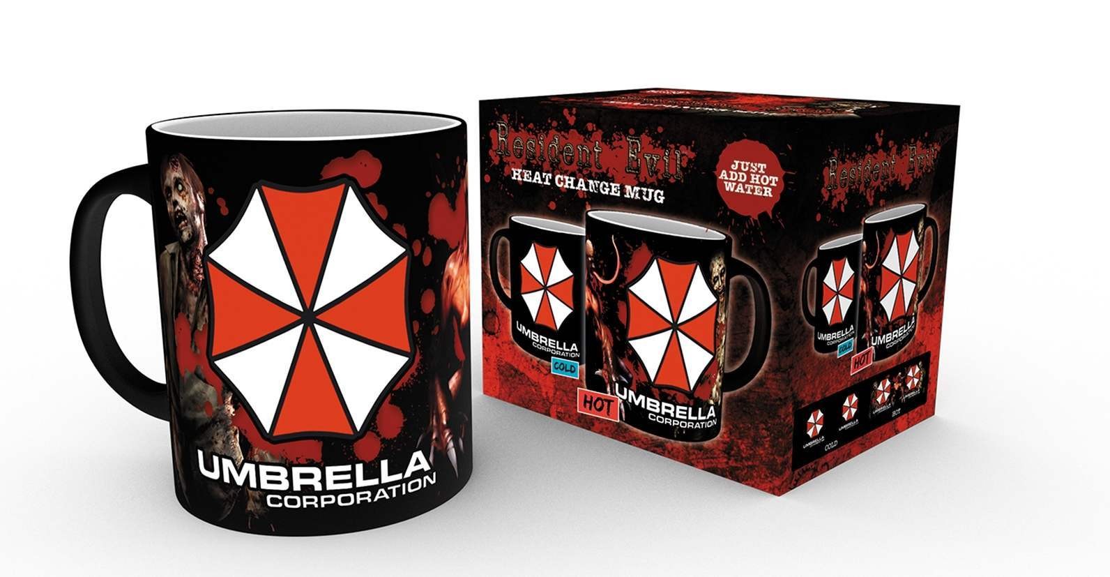 Resident Evil Umbrella Corp Hőre Változó Bögre